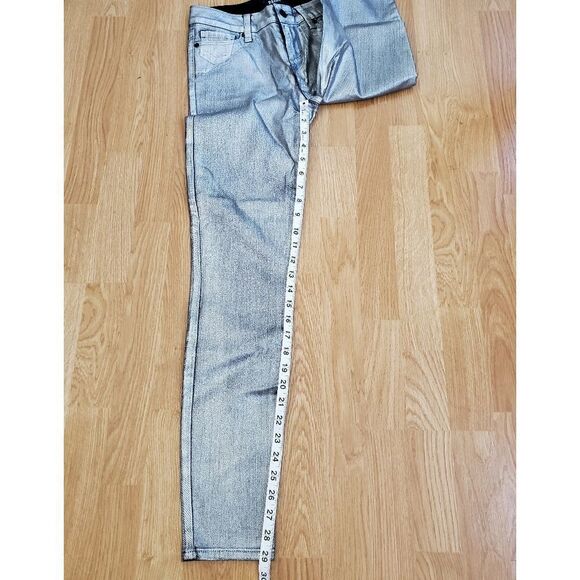 PAIGE Verdugo Ankle Silver Galaxy Metallic Jeans size 26 - Picture 10 of 16